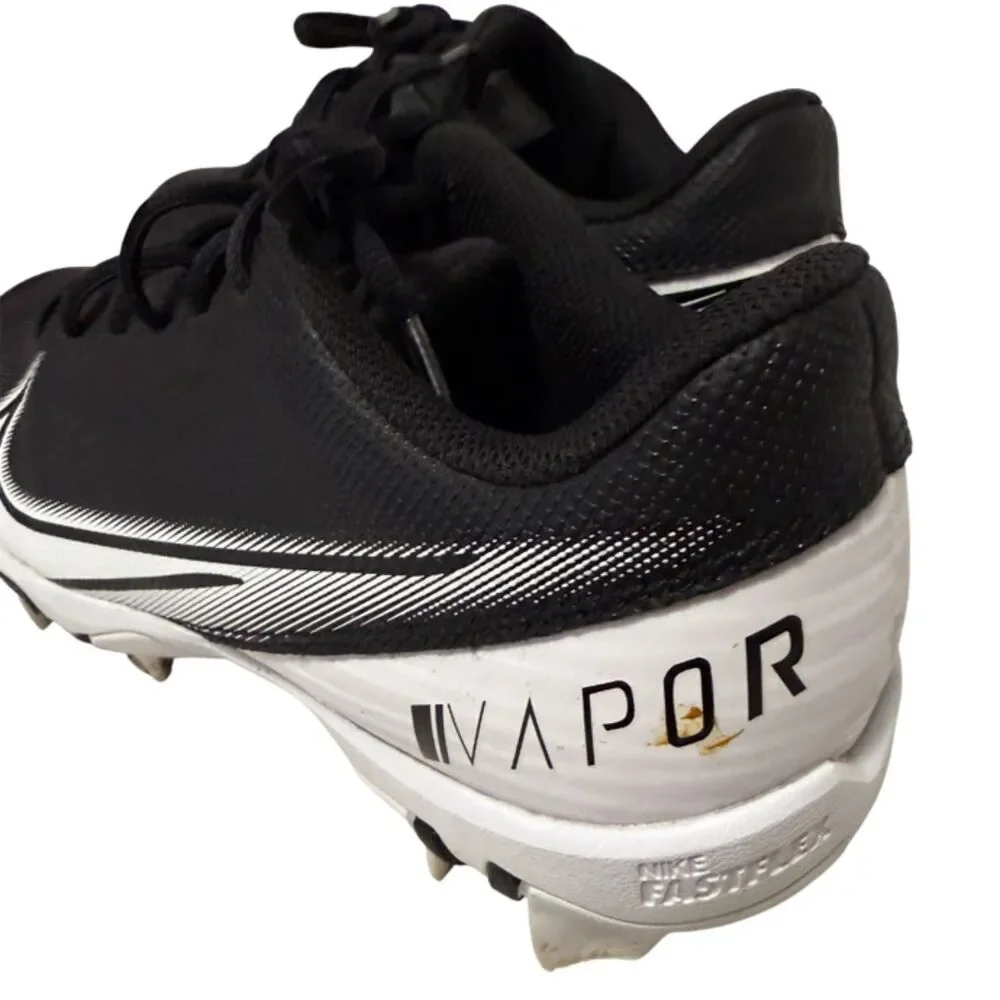 Nike Black & White Vapor Edge Shark CD0074 001 Cleats Size 6.5